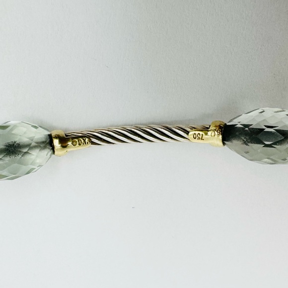 David Yurman Bijoux Cable
Bangle Bracelet With Prasiolite And 18k Gold - Picture 6 of 7